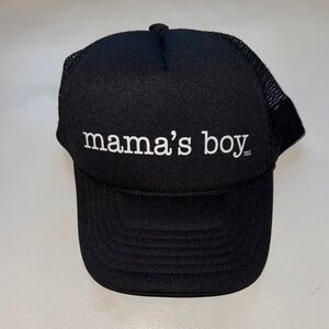 Mother Trucker Hat 'Mama's Boy' Black, kids one size